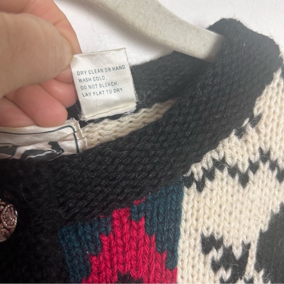 SEYCHELLE Nordic Style Vtg Cardigan Wool Sweater M - Picture 4 of 6